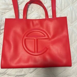 Medium Red Telfar Bag! Only Worn One Time.